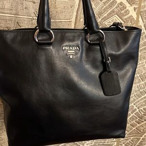 100% Authentic Prada large over the shoulder bag gorgeous supple leather.